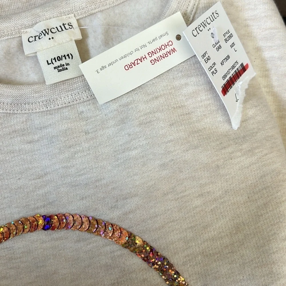 Crewcuts Girls' heart graphic sweatshirt